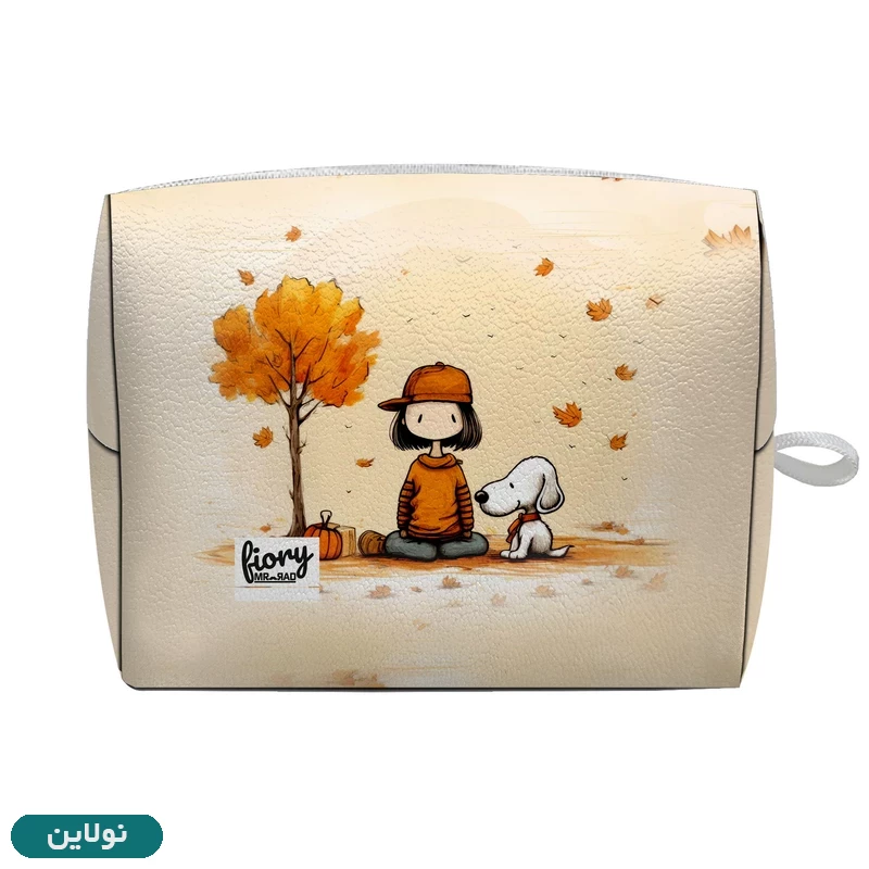 قیمت و خرید کیف نوار بهداشتی فیوری مستر راد طرح دختر و سگ و پاییز کد 2554 | نولاین