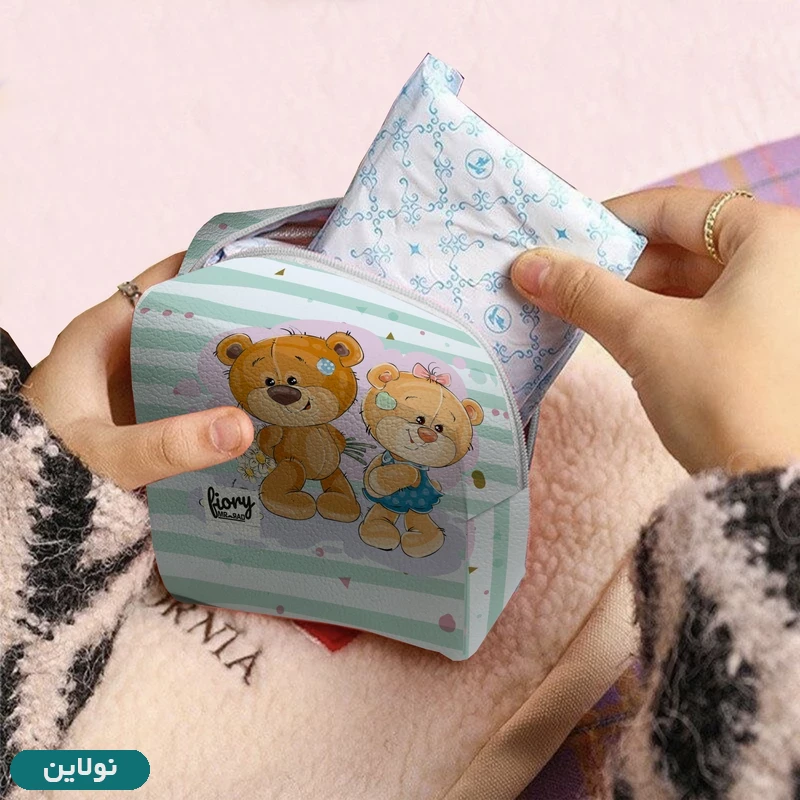 قیمت و خرید کیف نوار بهداشتی فیوری مستر راد طرح کاپل خرس کد 2557 | نولاین