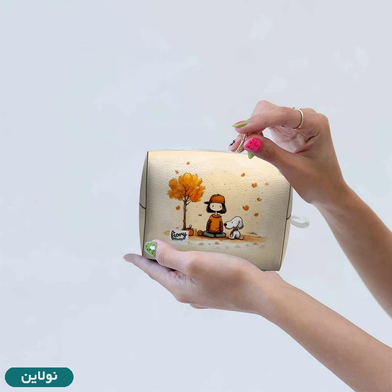 قیمت و خرید کیف نوار بهداشتی فیوری مستر راد طرح دختر و سگ و پاییز کد 2554 | نولاین