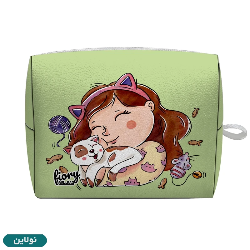 قیمت و خرید کیف نوار بهداشتی فیوری مستر راد طرح دختر و گربه کد 2353 | نولاین