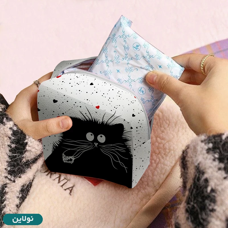 قیمت و خرید کیف نوار بهداشتی فیوری مستر راد طرح گربه پشمالو کد 2373 | نولاین