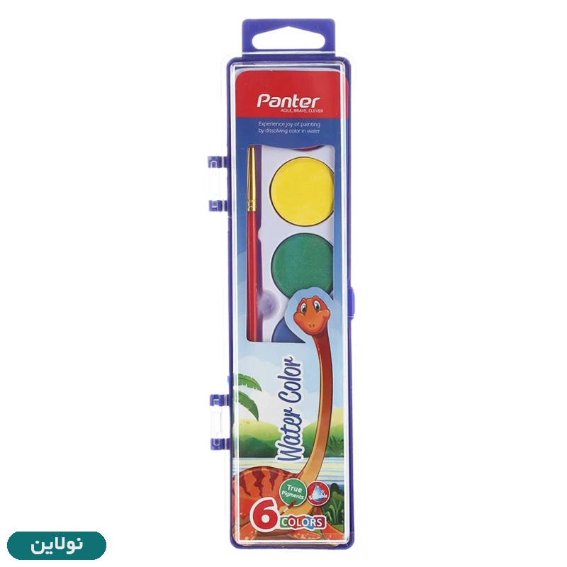 قیمت و خرید آبرنگ 6 رنگ پنتر همراه قلمو کد wc 105 | نولاین
