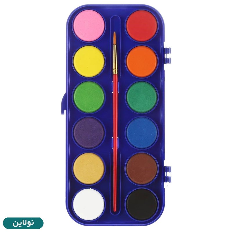 قیمت و خرید آبرنگ 12 رنگ پنتر همراه قلمو کد wc 102 | نولاین