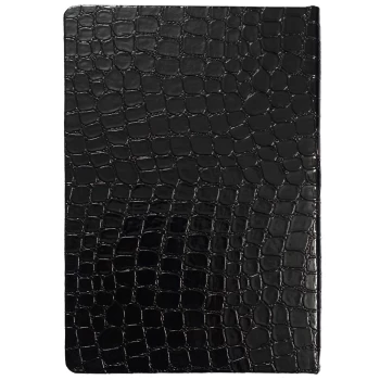 دفتر سررسید سال 1404 طرح پوست ماری مشکی کد 002 | نولاین