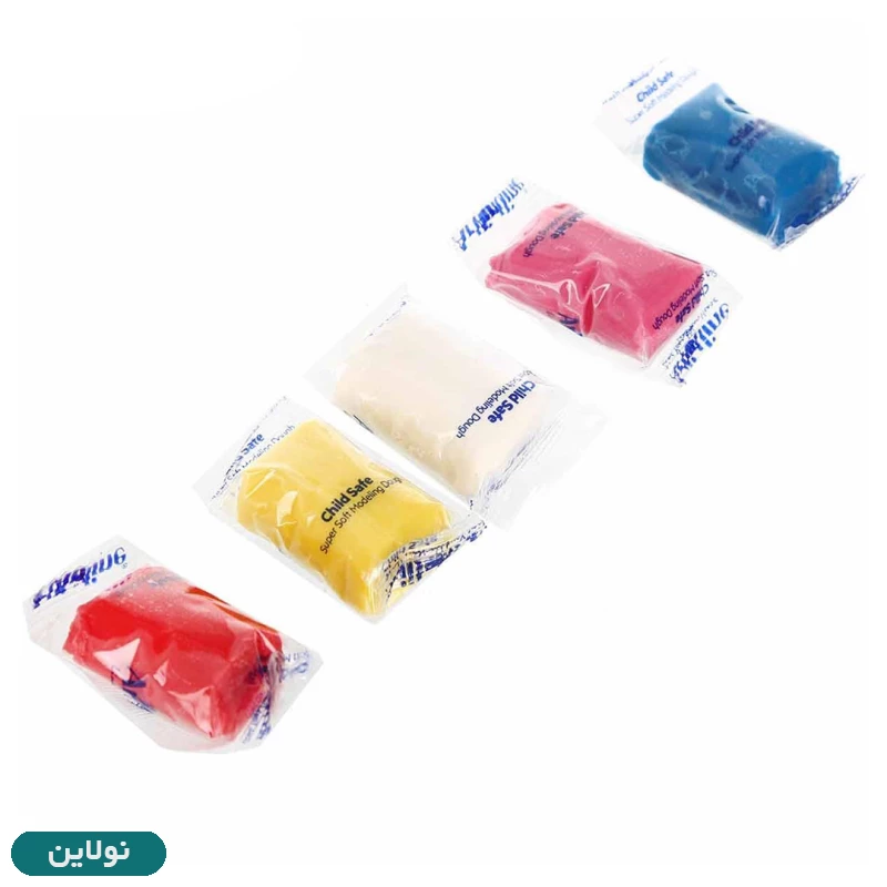 قیمت و خرید خمیر بازی سطلی 5 رنگ آرت لاین به همراه قالب کد 803C5 | نولاین