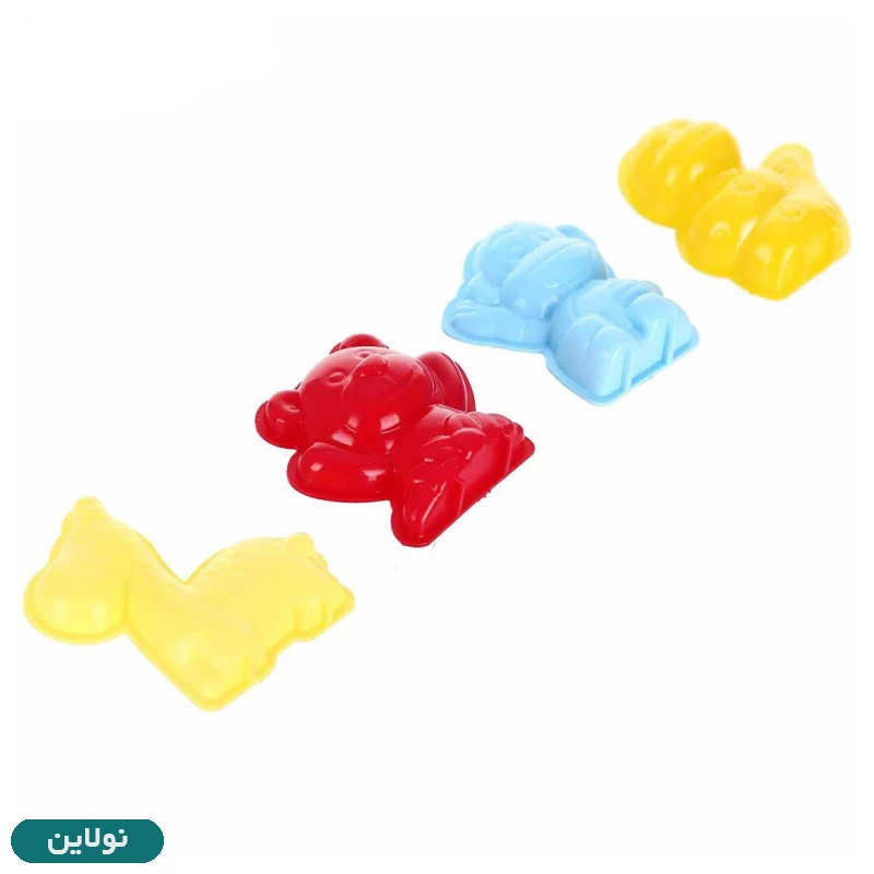 قیمت و خرید خمیر بازی سطلی 5 رنگ آرت لاین به همراه قالب کد 803C5 | نولاین