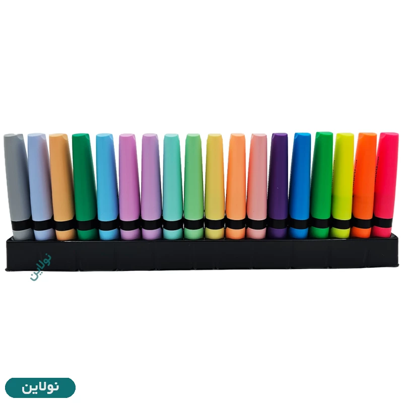 قیمت و خرید ماژیک علامت زن مدل هایلایتر لومو lumo سی کلاس بسته 18 عددی کد HLV-18 | نولاین