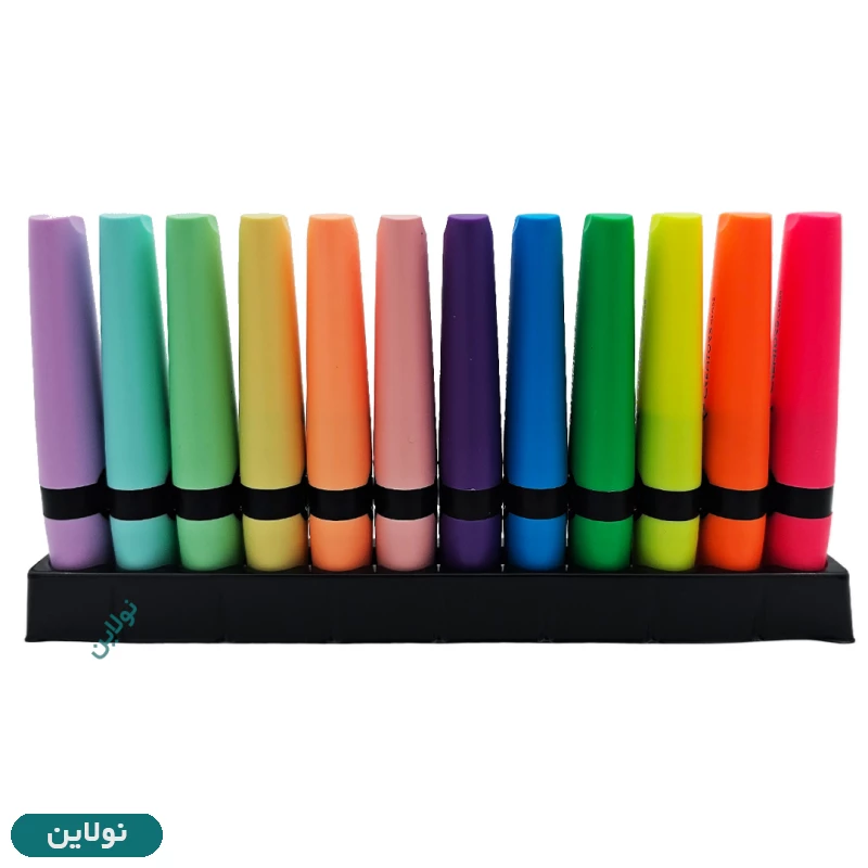 قیمت و خرید ماژیک علامت زن مدل هایلایتر لومو lumo سی کلاس بسته 12 عددی کد HLV-12 | نولاین