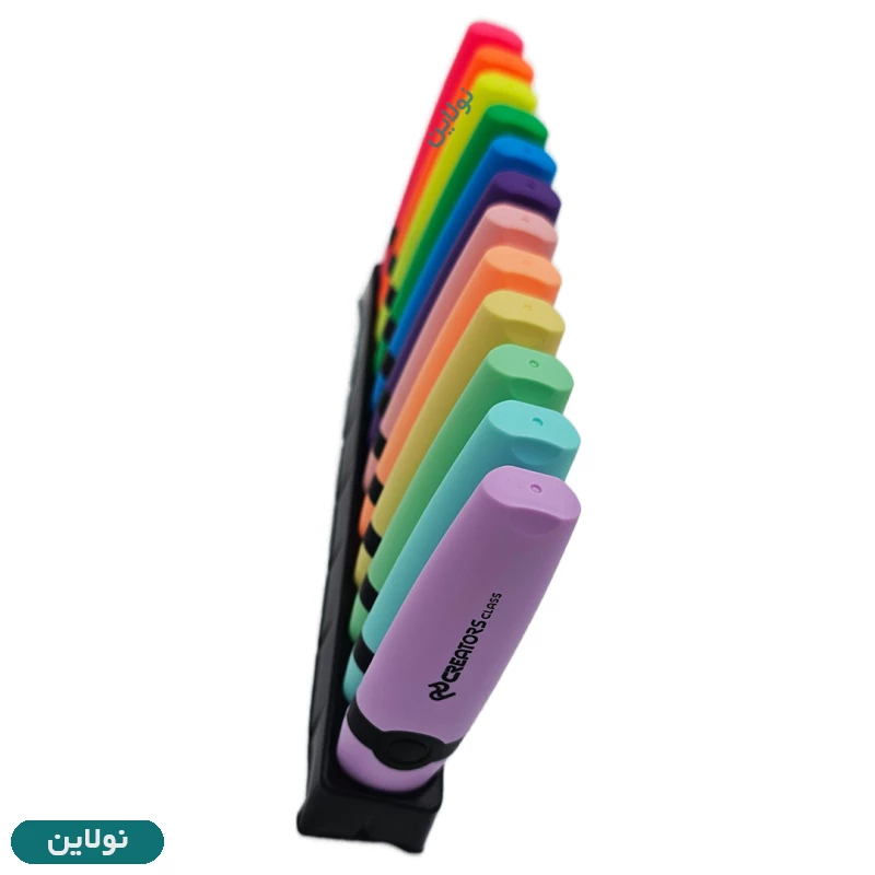 قیمت و خرید ماژیک علامت زن مدل هایلایتر لومو lumo سی کلاس بسته 12 عددی کد HLV-12 | نولاین