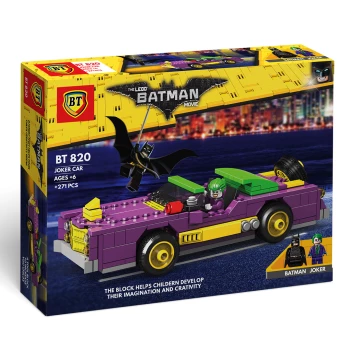 لگو جوکر مدل ماشین جوکر joker car بی تی + فیگور بت من کد BT 820 | نولاین