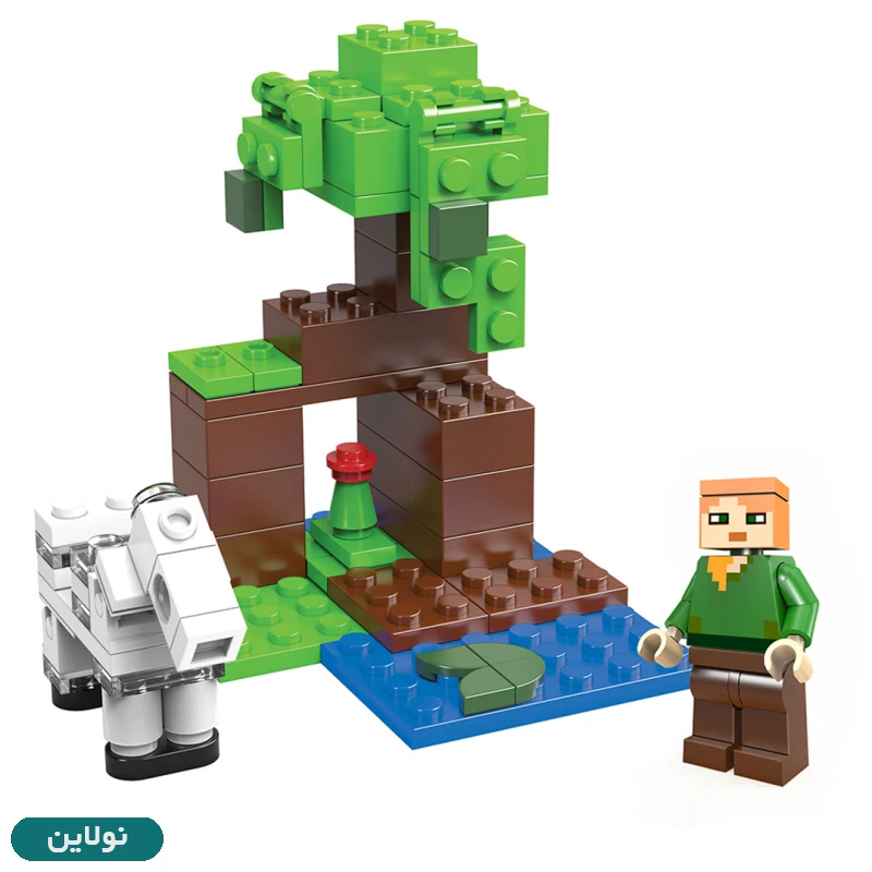 قیمت و خرید لگو ماینکرافت طرح درخت و گوسفند بی تی + فیگور ماینکرافت کد BT 735 | نولاین