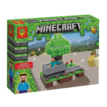 لگو ماینکرافت طرح ریل قطار بی تی + فیگور ماینکرافت کد BT 734 | نولاین