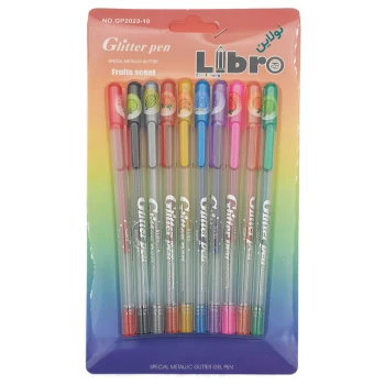 خودکار اکلیلی 10 رنگ میوه ای عطری libro | نولاین