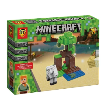 لگو ماینکرافت طرح درخت و گوسفند بی تی + فیگور ماینکرافت کد BT 735 | نولاین