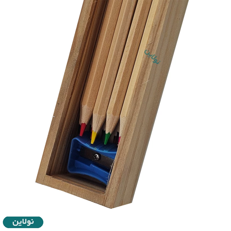 قیمت و خرید مداد رنگی 12 رنگ جعبه چوبی کلاسی classy به همراه تراش | نولاین