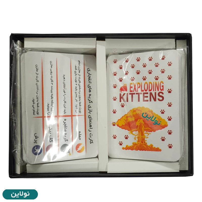 قیمت و خرید بازی فکری کارتی گربه های انفجاری نسخه هارد باکس مجیک تویز | نولاین
