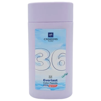 مداد رنگی اتودی 36 رنگ سی کلاس مدل everlast به همراه تراش مکانیزه کد cp26-36