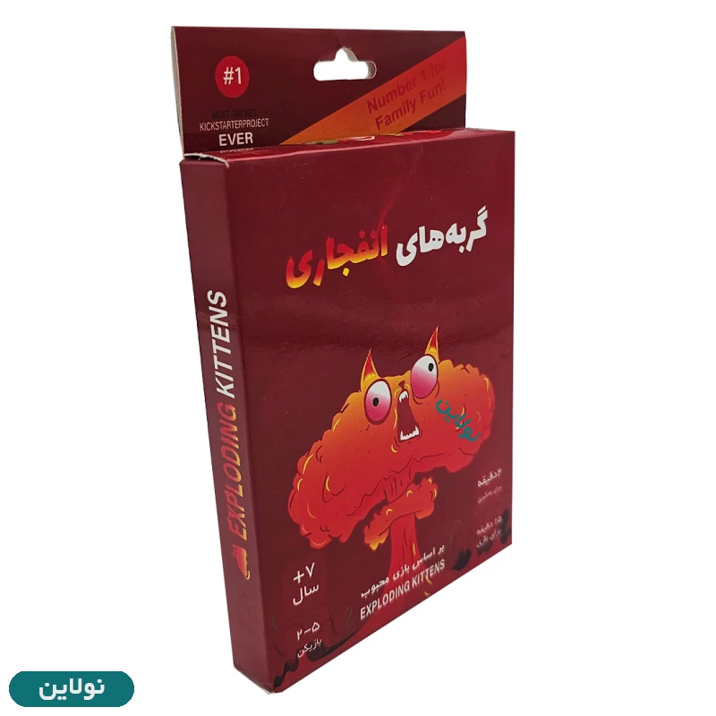 قیمت و خرید بازی فکری کارتی گربه های انفجاری نسخه جعبه مقوایی مجیک تویز | نولاین