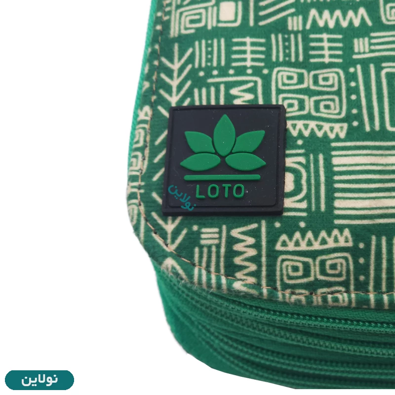 قیمت و خرید کیف مداد رنگی 72 رنگ چهار زیپ لت loto طرح خطوط سری B کد KPB72 | نولاین