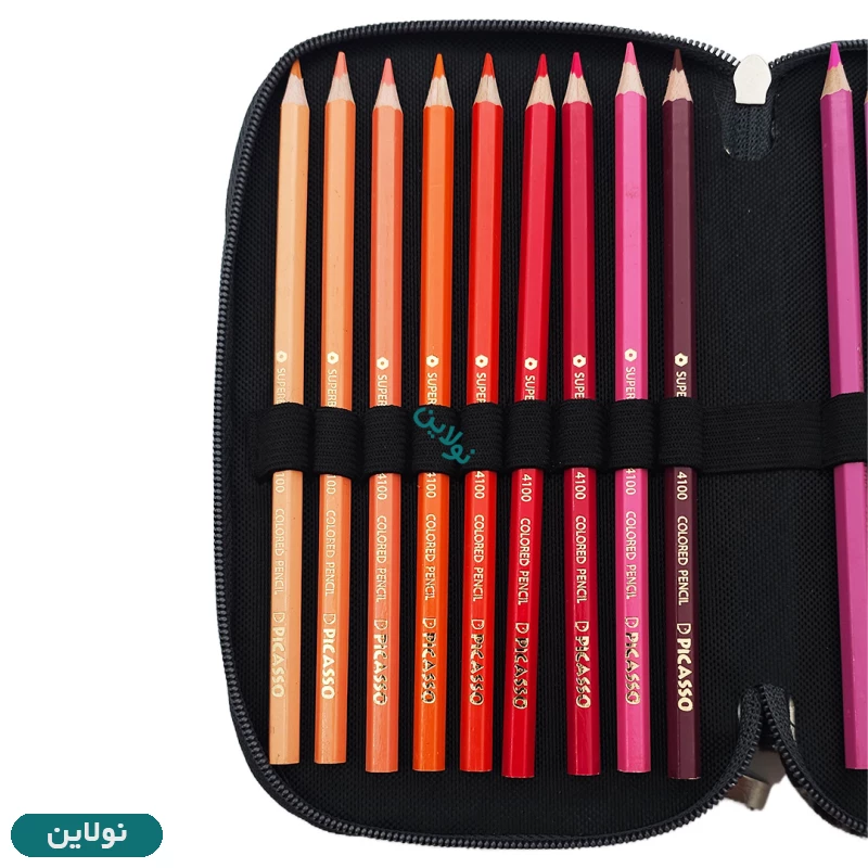 قیمت و خرید کیف مداد رنگی 72 رنگ چهار زیپ لت loto طرح حروف انگلیسی سری B کد KPB72 | نولاین
