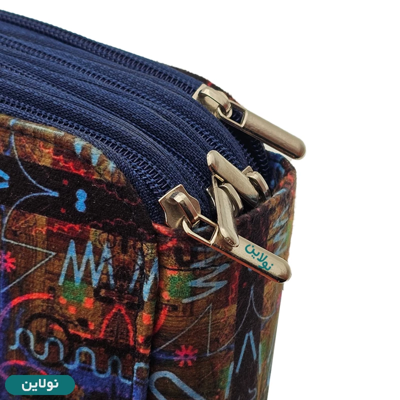 قیمت و خرید کیف مداد رنگی 120 رنگ چهار زیپ لت loto طرح آشوب سری B کد KPB120 | نولاین