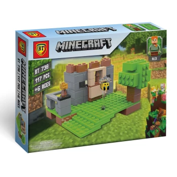 لگو ماینکرافت سری متوسط طرح 6 بی تی به همراه فیگور ماینکرافت کد BT 730 | نولاین