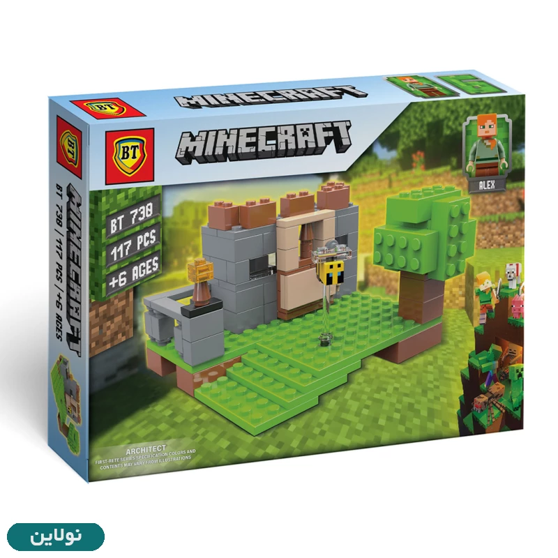 قیمت و خرید لگو ماینکرافت سری متوسط طرح 6 بی تی به همراه فیگور ماینکرافت کد BT 730 | نولاین