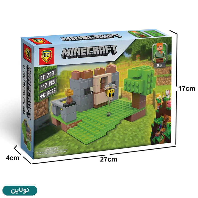 قیمت و خرید لگو ماینکرافت سری متوسط طرح 6 بی تی به همراه فیگور ماینکرافت کد BT 730 | نولاین