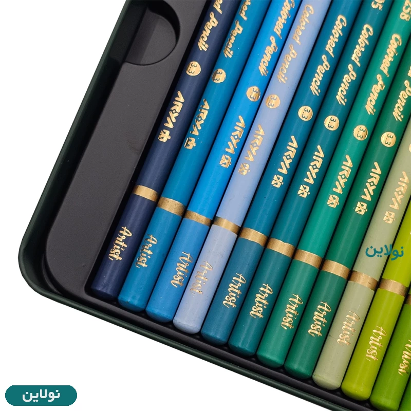 قیمت و خرید مداد رنگی ۷۲ رنگ جعبه فلزی آرتیست آریا arya artist کد ۳۹۰۵ | نولاین