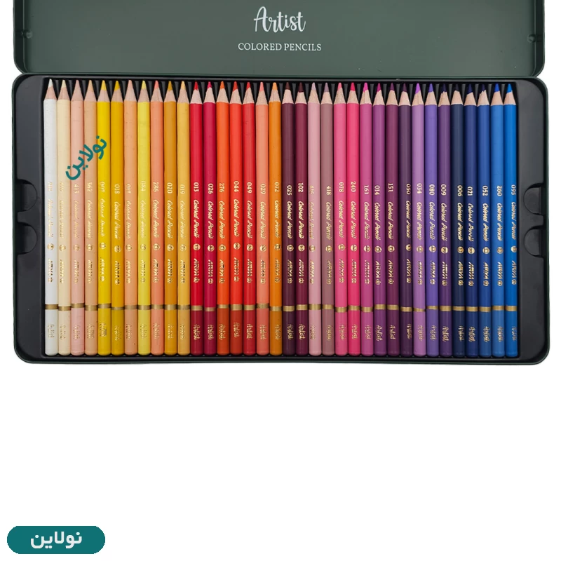 قیمت و خرید مداد رنگی ۷۲ رنگ جعبه فلزی آرتیست آریا arya artist کد ۳۹۰۵ | نولاین