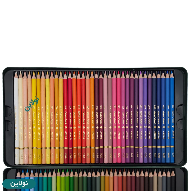 قیمت و خرید مداد رنگی ۷۲ رنگ جعبه فلزی آرتیست آریا arya artist کد ۳۹۰۵ | نولاین