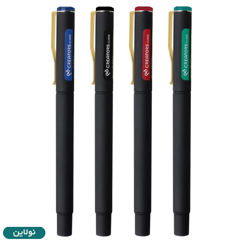 قیمت و خرید روان نویس گیره طلایی سی کلاس ضخامت 0.7 میلی متری بسته 4 عددی کد GP3026 | نولاین