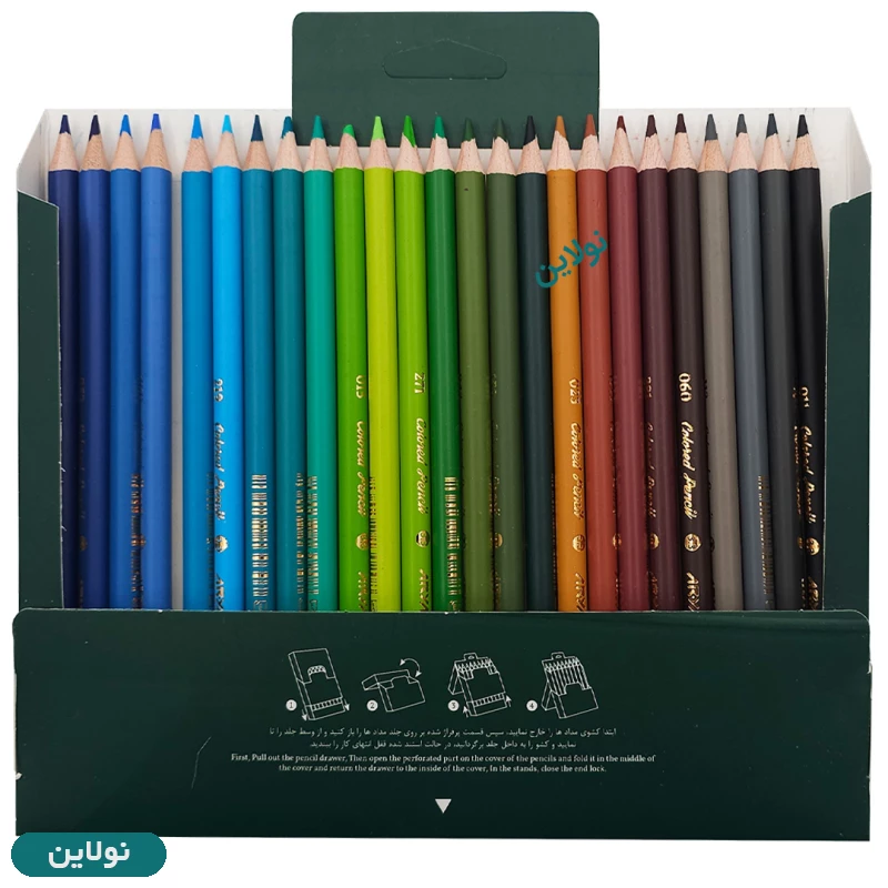 قیمت و خرید مداد رنگی 50 رنگ آرتیست آریا جعبه مقوایی Arya Artist | نولاین