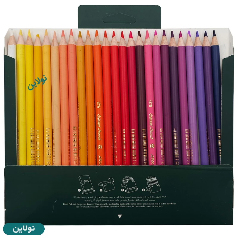 قیمت و خرید مداد رنگی 50 رنگ آرتیست آریا جعبه مقوایی Arya Artist | نولاین