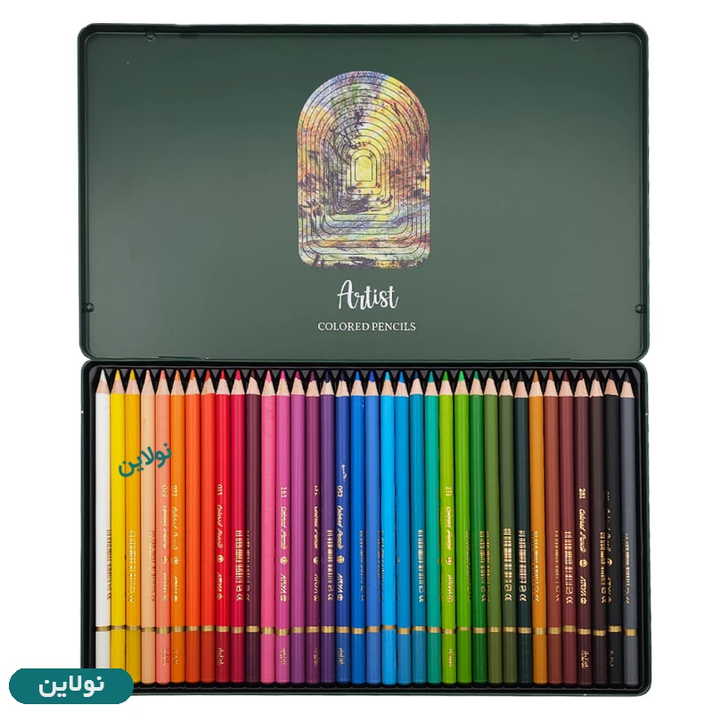 قیمت و خرید مداد رنگی 36 رنگ جعبه فلزی آرتیست آریا arya artist کد 3903 | نولاین
