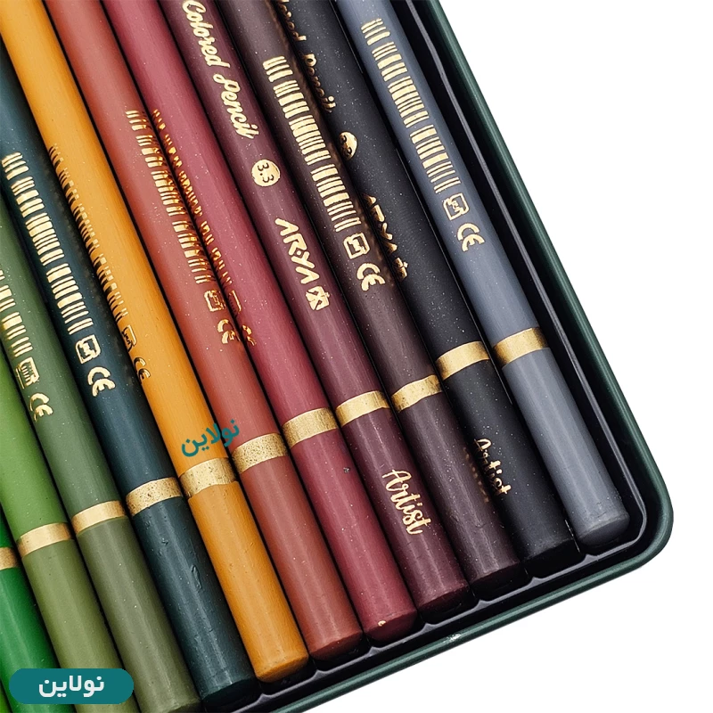 قیمت و خرید مداد رنگی 36 رنگ جعبه فلزی آرتیست آریا arya artist کد 3903 | نولاین