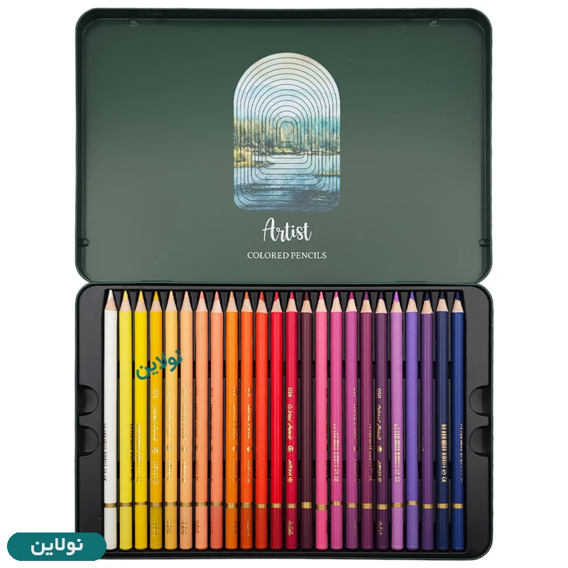 قیمت و خرید مداد رنگی 48 رنگ جعبه فلزی آرتیست آریا arya artist کد 3904 | نولاین