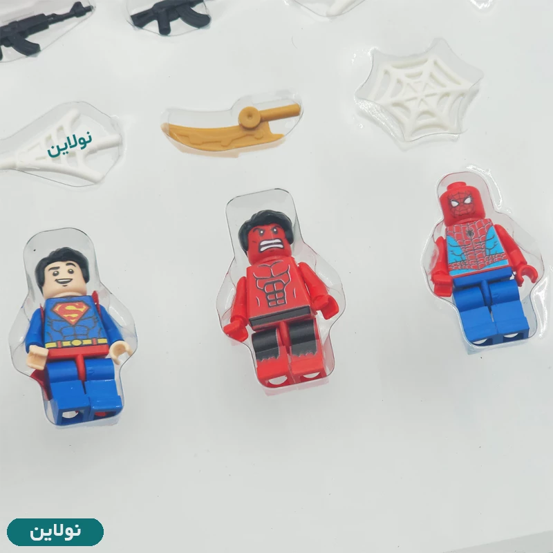 قیمت و خرید ست کاکلکشن لگو آدمک 12 تایی مارول به همراه سلاح آوا AMT 3237 | نولاین