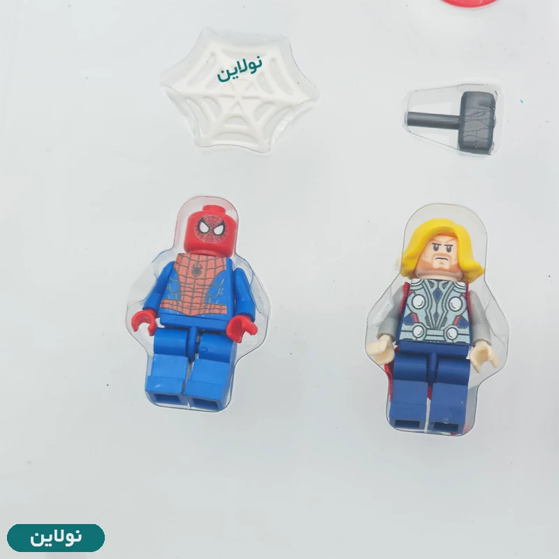 قیمت و خرید ست کاکلکشن لگو آدمک 12 تایی مارول به همراه سلاح آوا AMT 3237 | نولاین