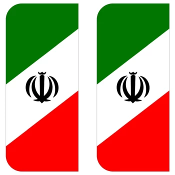 برچسب پلاک خودرو طرح پرچم ایران مدل 1221 مستر راد بسته 2 عددی کد 11299046 | نولاین