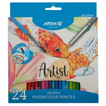 مداد آبرنگی 24 رنگ آرتیست آریا Arya Artist | نولاین