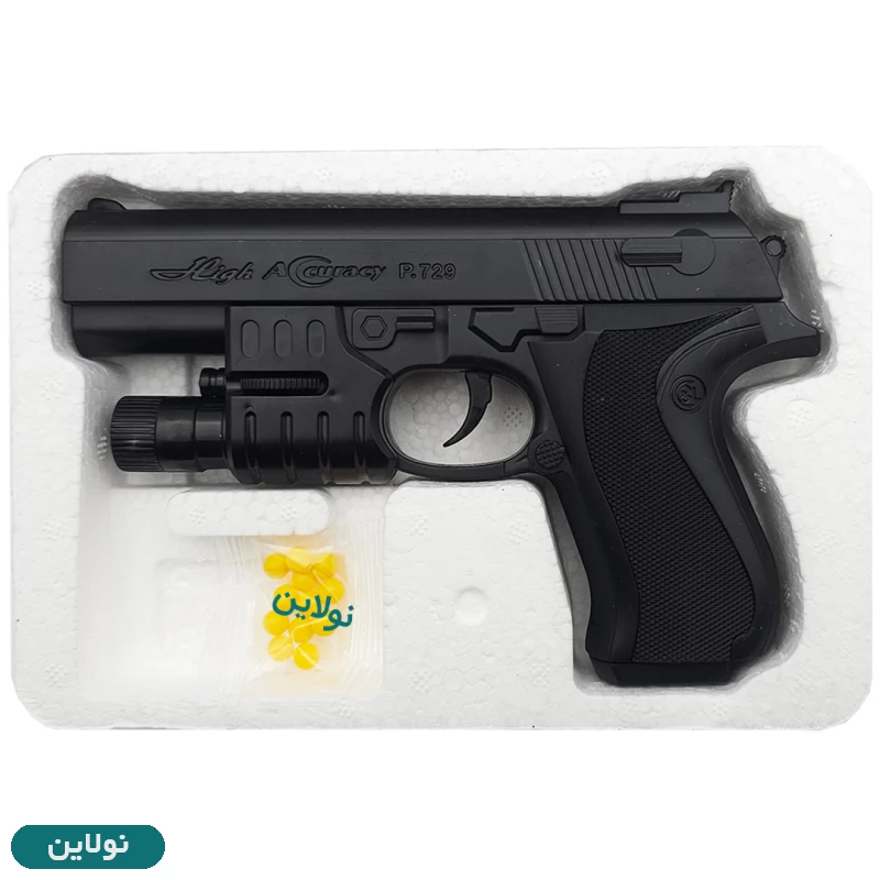 قیمت و خرید تفنگ ساچمه ای مدل کلت لیزر دار کد P729-2 | نولاین قیمت و خرید تفنگ ساچمه ای مدل کلت لیزر دار کد P729-2 | نولاین