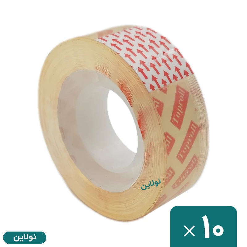 قیمت و خرید چسب نواری شیشه ای تاپ رول toproll بسته 10 عددی | نولاین قیمت و خرید چسب نواری شیشه ای تاپ رول toproll بسته 10 عددی | نولاین
