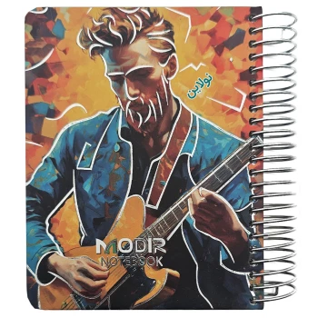 دفترچه یادداشت 200 برگ طلاکوب جلد سخت سیمی مدیر طرح 1 کد 20 | نولاین