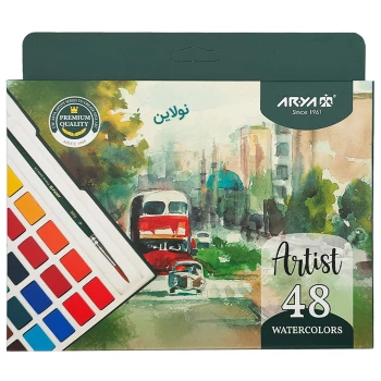 آبرنگ 48 رنگ آرتیست آریا Arya Artist کد 5604 | نولاین