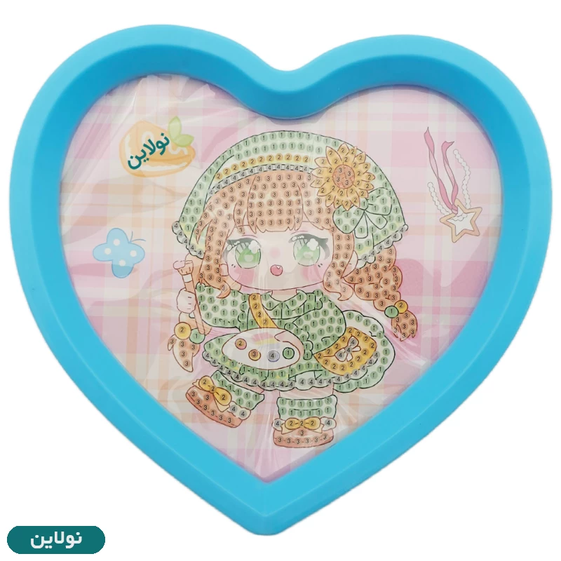 قیمت و خرید نقاشی الماسی قلبی سری پرنسس طرح 5 کد XX24X | نولاین