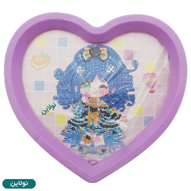 قیمت و خرید نقاشی الماسی قلبی سری پرنسس طرح 8 کد XX24X | نولاین