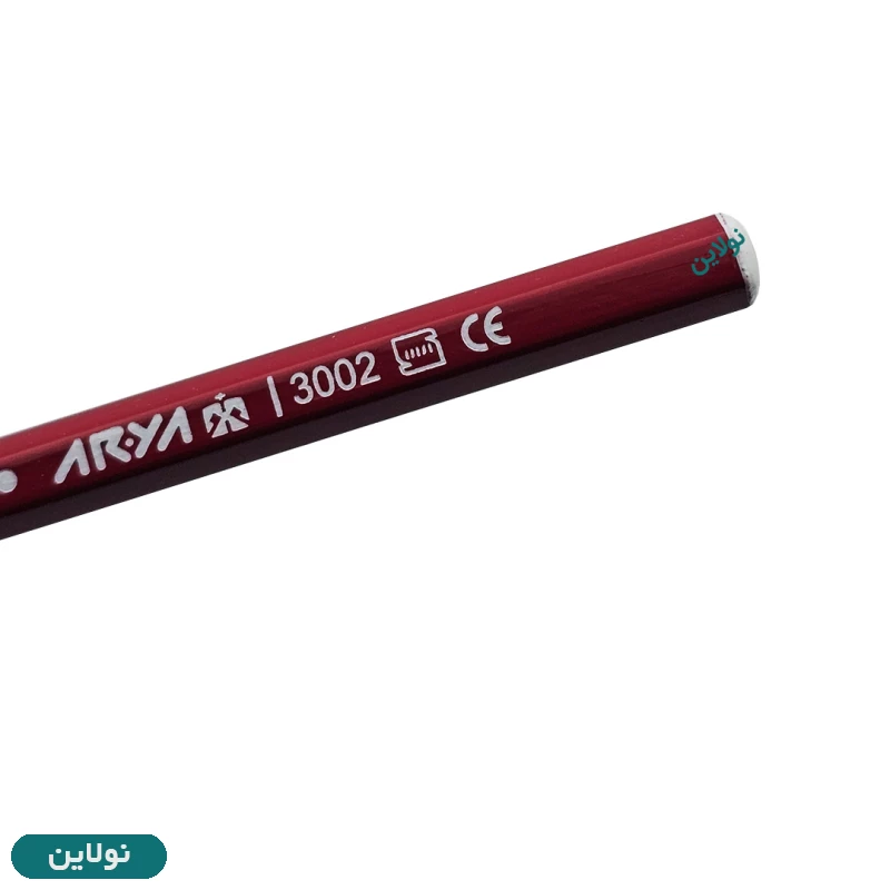 قیمت و خرید مداد قرمز آریا بسته 12 عددی کد 3002 | نولاین