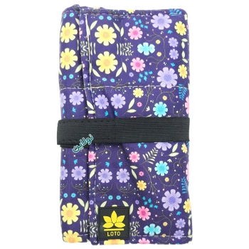 کیف مداد رنگی رولی 60 رنگ لت Loto طرح 7 کد KRP60