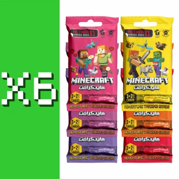 کارت بازی نترایکس وان سری ماینکرافت 2025 بسته 6 عددی | نولاین